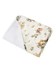[Snuggle Hunny] Diggers and Tractors Organic Hooded Baby Towel in Multi