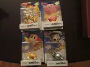 AMIIBO Meta Knight Waddle Dee King Dedede Kirby COMPLETE NINTENDO WII U SWITCH