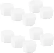 10 Pack Tennis Racket Bottom Covers Anti-Slip Handle Protectors for Racketball Easy Install Plastic for Training Matches