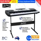 Alpha 61 Keys Electronic Piano Keyboard Beginner Musical Instrument Silver