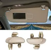 2-Pack Beige Interior Sun Visor Hook Clip Bracket for A1 A3 A4 A5 Q3 Q5 Dark Beige 8E0 857 562.