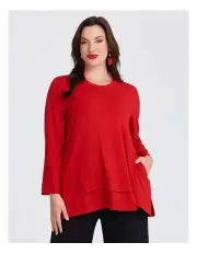[Taking Shape] Wiseguy Natural Angle Top Ribbon Red