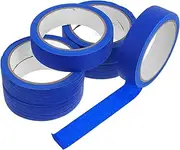 AUTSUPPL Masking Tape 6 Rolls 0.98 Inches x 21.87 Yards Blue Adhesive Writable for Painting Art Drafting Easy Removal