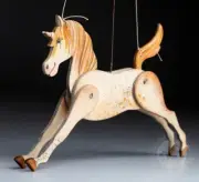 Unicorn - Wooden Decorative Marionette