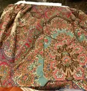 HTF RALPH LAUREN HOME EMERSON PAISLEY FULL/DOUBLE BEDSKIRT