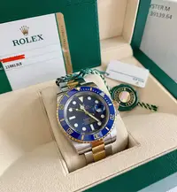 在飛比找Yahoo!奇摩拍賣優惠-勞力士 Rolex 116613LB 半金藍水鬼 2018年