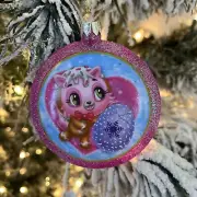 New Kurt Adler 4" HATCHIMALS Blow Mold Christmas Ornament! Hatchy Holidays!