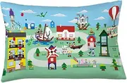 Franco Kids Bedding Super Soft Microfiber Reversible Pillowcase, 20 in x 30 in, Lego