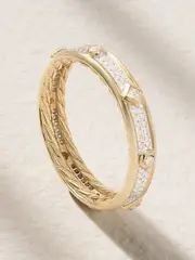 [David Yurman] David Yurman - Modern Renaissance 18-karat Gold Diamond Ring - 7 7 Gold