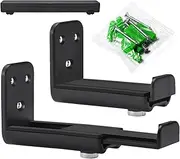 Wall Mount Soundbar – Metal Shelf, Audio Stand | universall Heavy Duty Audio Support Frame, Adjustable Tilt Secure Shelf for Home Cafe Hotel Theater Room Lounge Entertainment Studio Living Apartment