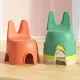 【簡單樂活】中云兔椅(四色黃綠橙米白可選/塑膠椅/板凳/椅子/休閒椅 /小孩矮凳/可堆疊/靠背椅)