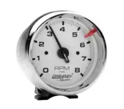 3-3/4in White Face Tach- Chrome Cup AUTOMETER 2304
