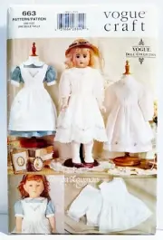 Vogue 663 American Girl 18" Doll Old Fashioned Dresses Pattern Heirloom Clothing