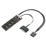 9Pin USB Header Splitter with SATA Cable, Internal USB Hub Extension USB 22865