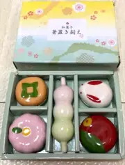 Rare Chopstick Rests Set JP Sweets Wagashi Party Tableware Interior Decorations
