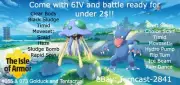 Pokemon Sword And Shield Shiny Golduck and Tentacruel Bundle 6IV Battle Ready