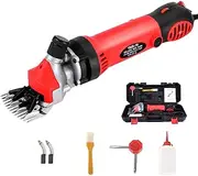 XIAOXIAXIAODENI 900W Sheep Shears, Professional Electric Sheep Shearing Clippers, 6 Speed Heavy Duty, Farm Livestock Grooming Kit for Thick Coat Animals