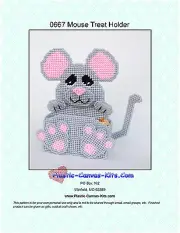 Mouse Treat Holder- Plastic Canvas Pattern or Kit