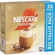 Nescafe Cappuccino Coffee Sachets 26 pack