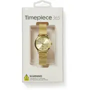 Timepiece Women's Analogue Mesh Strap Watch - Gold