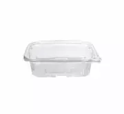 200 Tamper Evident Clear Hinged Containers 24 oz RPET Hinged Lid,
