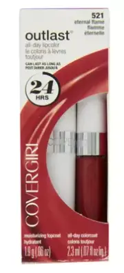 CoverGirl Outlast All Day Two-Step Lipcolor ✨ Eternal Flame #521 – 0.13 oz