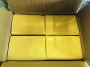 500 Yellow Patient Bibs (2+1)Ply Towels Polyback 18x13 TATTOO DENTAL MEDICAL