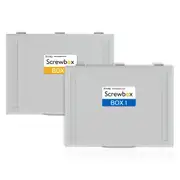 Screwbox Set Compatible for iPhone 5S to XS Max (2 Boxes)