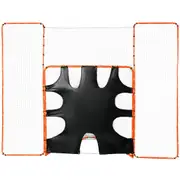 12'x9' Lacrosse Goal with Backstop & Rebounder for All Skill Levels