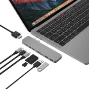 Hyper PRO GN28D-GRAY USB Type C Docking Station for Notebook/Desktop PC - Memory Card Reader - microSD, SD