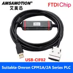 OMRON 適用於歐姆龍PLC編程線USB-CIF02下載線CPM1A/2A系列下載通訊線