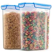 Extra Large Cereal Containers Storage Set - [2 Pack,168oz. 21 cup] Airtight
