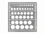 Tamiya MODELING TEMPLATE (ROUND, 1-12.5mm) 74150