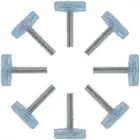 M6 x 28 x 24mm Leveling Feet Adjustable Leveler for Table Chair Machine Leg 8pcs