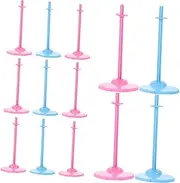 Totority 30pcs Doll Stand Toy Display Holder Doll Bracket Plastic Waist Fixed Stand for Boys and Girls Room