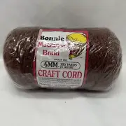 Bonnie Macrame Craft Cord 6mmX100yd-Almond