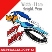 Road Runner and Wile E Coyote BEEP BEPP ! Funny Vinyl Sticker