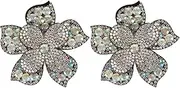 [Febuliy] Ptstone Bloem Crystal Decoration 2 PCS terminaison de mariage
