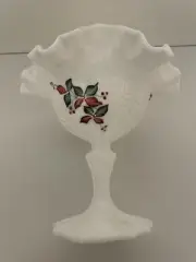 FENTON POINSETTIA COMPORT 61/2" EMPRESS