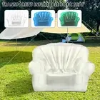 Inflatable Chair Unique Clear PVC Inflatable Couch Funny Folding Blow Up FaOIC