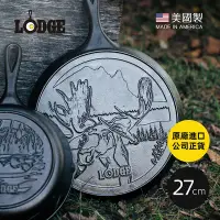 在飛比找Yahoo奇摩購物中心優惠-美國LODGE 野生動物系列 美國製鑄鐵露營煎餅鍋(駝鹿)-