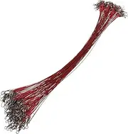 Bite-Resistant Fishing Wire Trace Leaders 100 Pieces Swivel Snap for Lake Sea Saltwater River