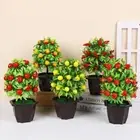 Realistic Artificial Fruit Plant Potted Fake Plant Indoor Office Table Decor