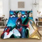Spider-Ma Getting Ready Jump 3D Quilt Duvet Doona Cover Set Pillow case Print