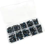AIMALL Scale Marked Fishing Lead Weights - 100PCS Fast-Sinking Camouflage Lead Boxed Fishing Weights with Clear Markings for Precision Angling