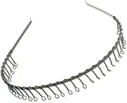 Metal Wire Comb Teeth Headband Hair Band Football Gym Sports for Men Women Girls by Glitz4Girlz (Black)