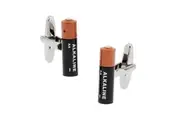 SD Man AA Battery Men's Cloth Wedding Party Cufflinks Shirt Accessories Silver
