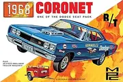 MPC 1968 Dodge Coronet Hardtop w/Trailer 1:25 Scale Model Kit