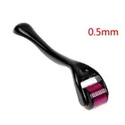 LUD 0.5mm Needles Derma MicroNeedle Skin Roller Dermatology Therapy System Black
