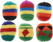 Milisten Interactive Boys and Girls' Crochet Knitted Juggling Balls Soft Play Sack Multicolored Balls for Hand-Eye Coordination